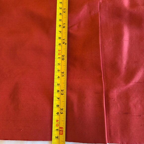 Dana Buchman 100% silk skirt NWT Red/rust colour. Size 14 - Picture 6 of 7